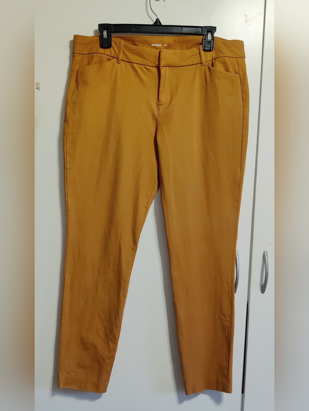 Old Navy Women's Tailored Stretch Ankle Pants Mustard Gold
